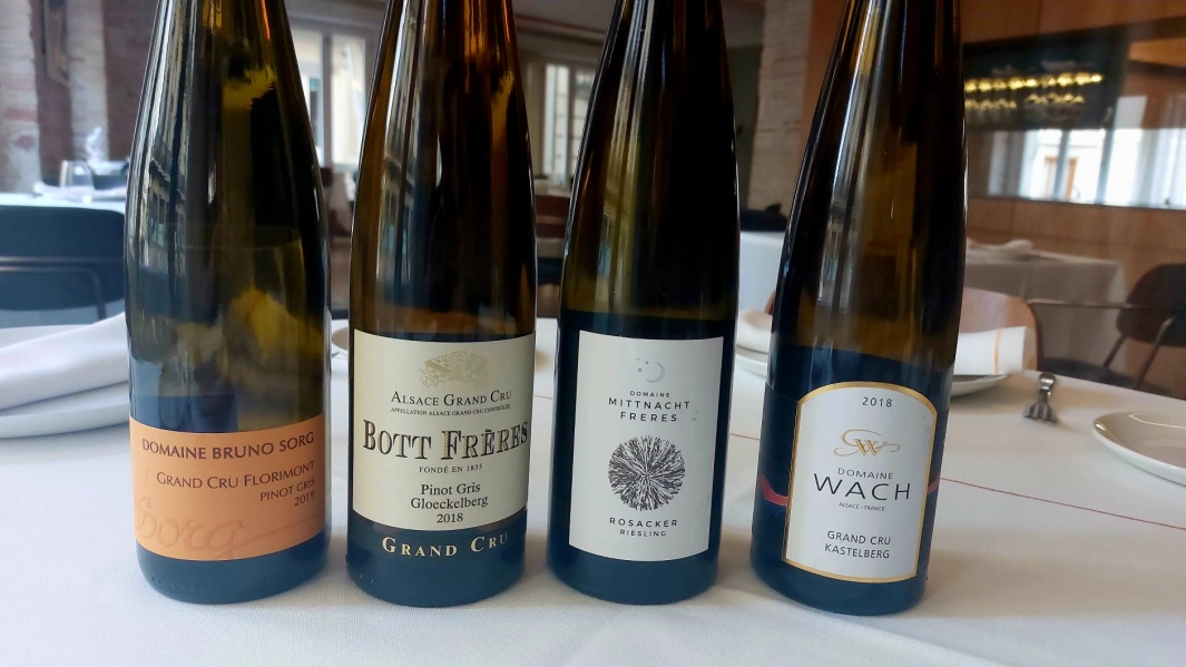 VINOS BLANCOS DE ALSACIA RIESLING vs PINOT GRIS. Jueves 24 de octubre