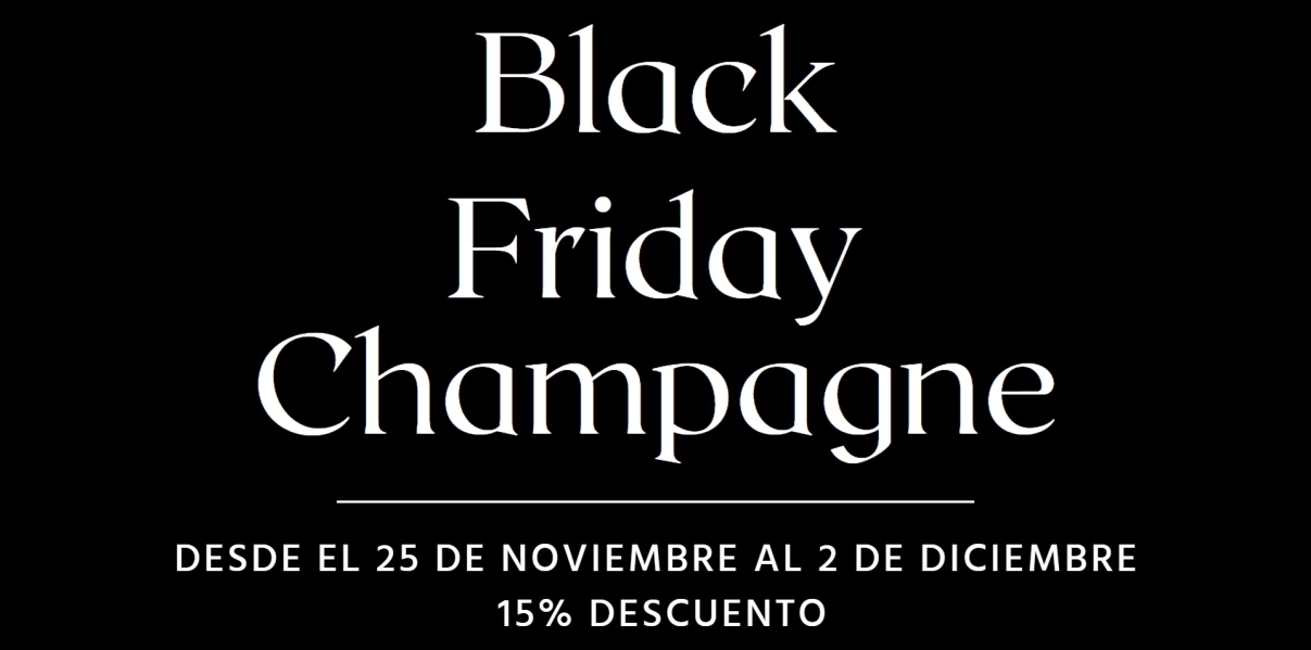 Champagne a precio de Black Friday