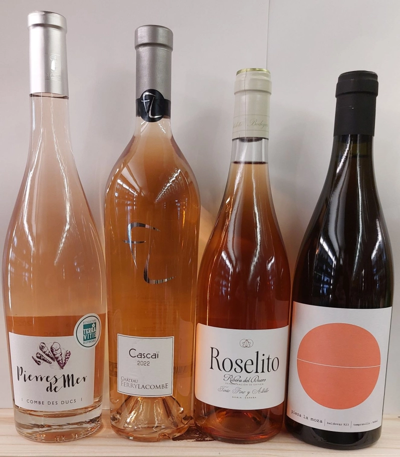 Cata de vinos rosados. Jueves 18 julio.